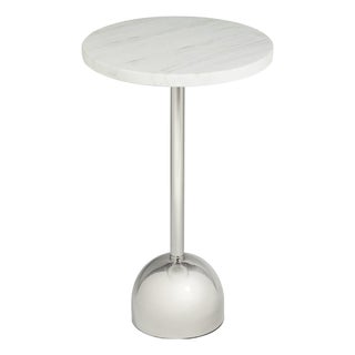 Arthur Accent Table, Polished Nickel For Sale