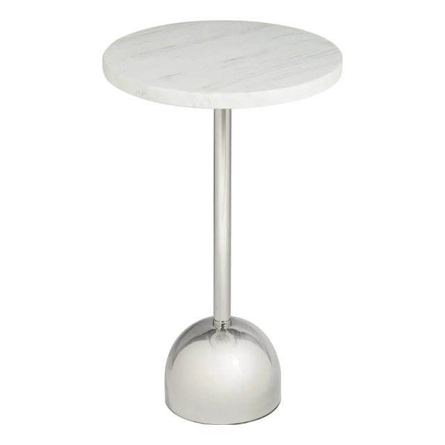 Regina Andrew Arthur Accent Table, Polished Nickel For Sale