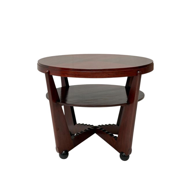 Wood Art Deco Coffee Table in American Walnut by Max Coini, 1920s For Sale - Image 7 of 13