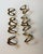 Mid-Century Modern Vintage Sculptural Brass Napkin Rings, Set of 8 For Sale - Image 3 of 7