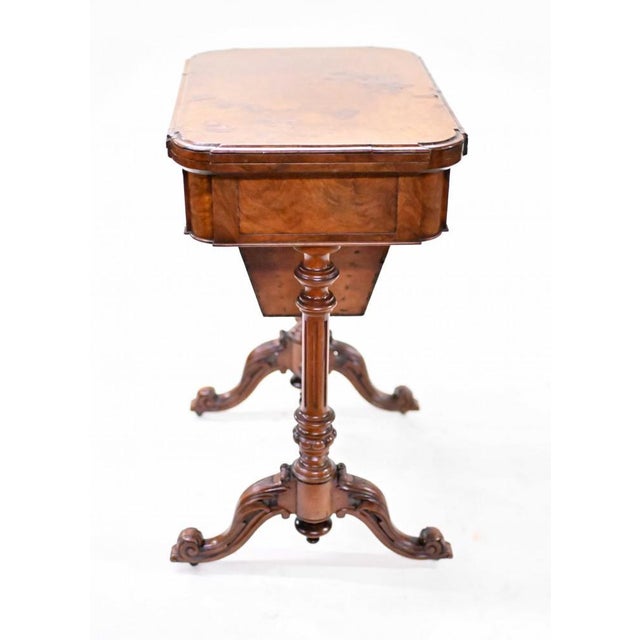 Victorian Games Table Chess Draughts Walnut For Sale - Image 6 of 8