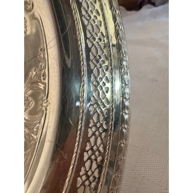 1940s Onate Silverplate Shallow Dish For Sale In Lexington, KY - Image 6 of 16