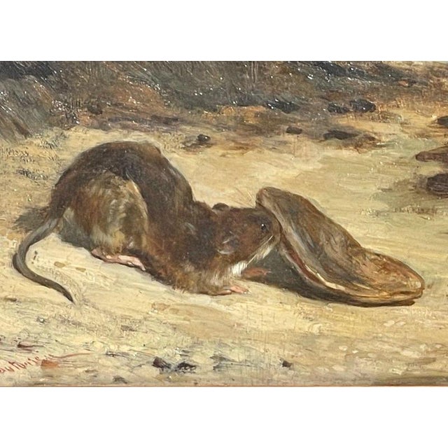 Philibert Léon Couturier, The Rat and the Oyster from the Fables of La Fontaine, Oil Painting For Sale - Image 3 of 9