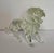 Mid-Century Modern Vintage Hand-Blown Clear Glass Lion Sculpture For Sale - Image 3 of 9
