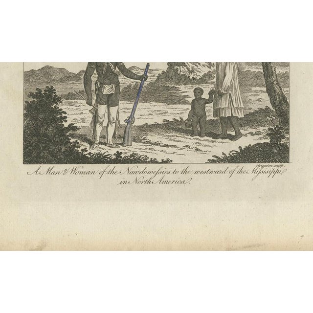 Man and Woman of the Naudowessies, 1800s, Paper For Sale - Image 5 of 9