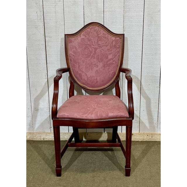 English Mahogany Armchair, 1970s For Sale - Image 11 of 18