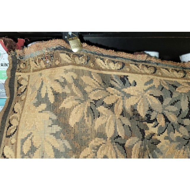 1930s French Aubusson Style Country Scene Tapestry For Sale - Image 4 of 10