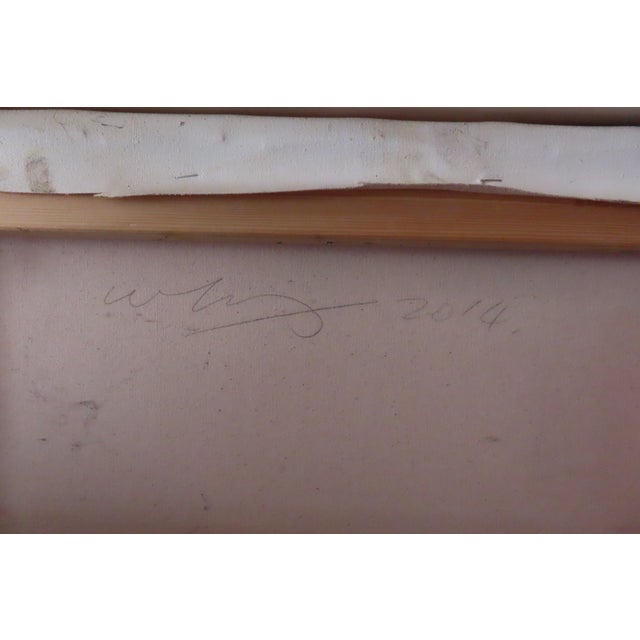 Textile Wolf Von Lenkiewicz "The Two Duchesses" Surrealist Oil on Canvas Painting For Sale - Image 7 of 11