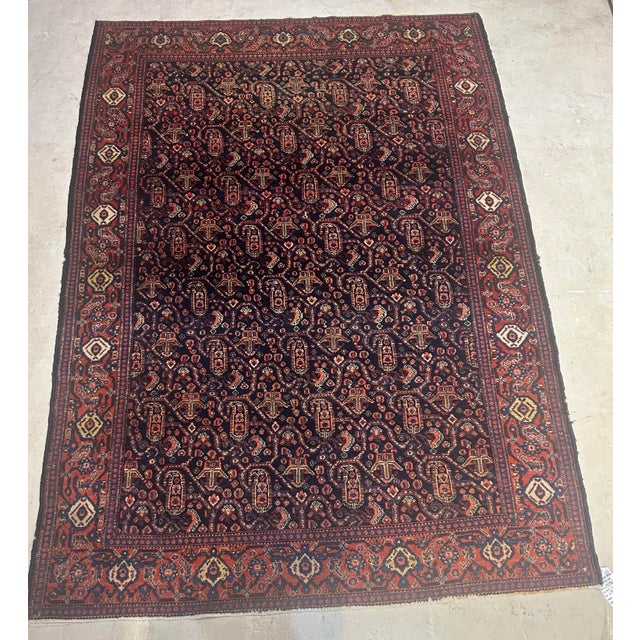 1900 - 1909 Antique Persian Senneh Rug For Sale - Image 5 of 5