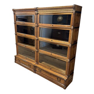 Stackable Display Bookcase from Globe Wernicke, 1890s, Set of 12 For Sale