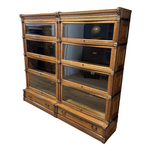 Stackable Display Bookcase from Globe Wernicke, 1890s, Set of 12 For Sale