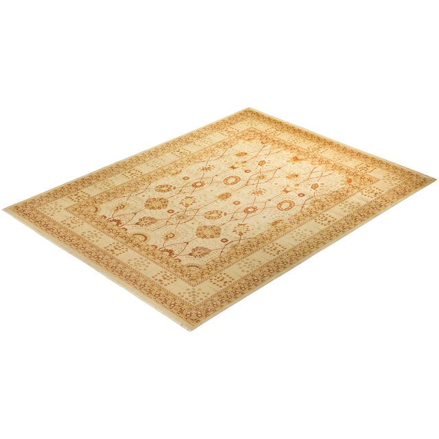 Textile Mogul Collection Hand-Knotted Area Rug - Ivory Collection 9' 4" X 12' 2" For Sale - Image 7 of 10