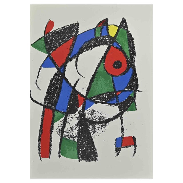 Joan Miró, Miró Lithographe II, Plate I, Lithograph, 1975 For Sale