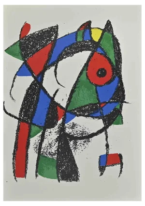 Joan Miró, Miró Lithographe II, Plate I, Lithograph, 1975