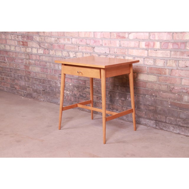 Paul McCobb Planner Group Solid Maple Nightstand, Newly Refinished For Sale - Image 12 of 12