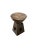 Contemporary Sculptural Side Table, Mango Wood, Modern Organic, Espresso Finish For Sale - Image 3 of 4