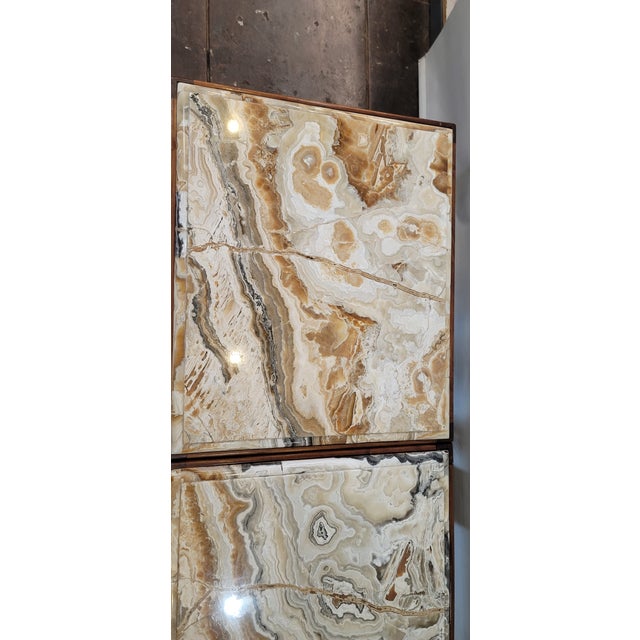 Mid-Century Modern 1960s Mid Century Modern Baker Coffee Tables End Tables Pair Onyx Walnut Wood For Sale - Image 3 of 7