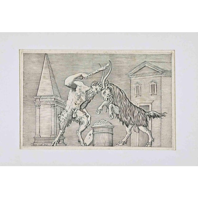 Etching realized by Marco Gatti in 16th Century, as part of "Speculum Romanae Magnificentiae". Published by Antonio...