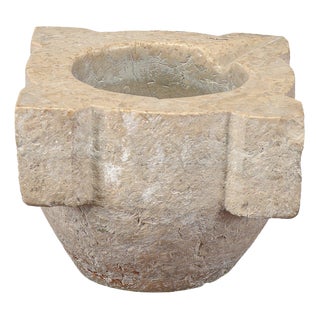 Stone Mortar, Italy, Early 19th Century For Sale