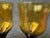 Vintage set of 2 amber brown glass Denby- Milnor Avanti goblets. They has a beautiful fine diagonal line design. Made in...