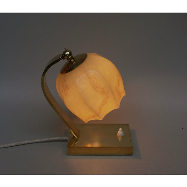 Vintage Bauhaus Bedside Lamps in Brass, 1920s, Set of 2 For Sale - Image 11 of 18