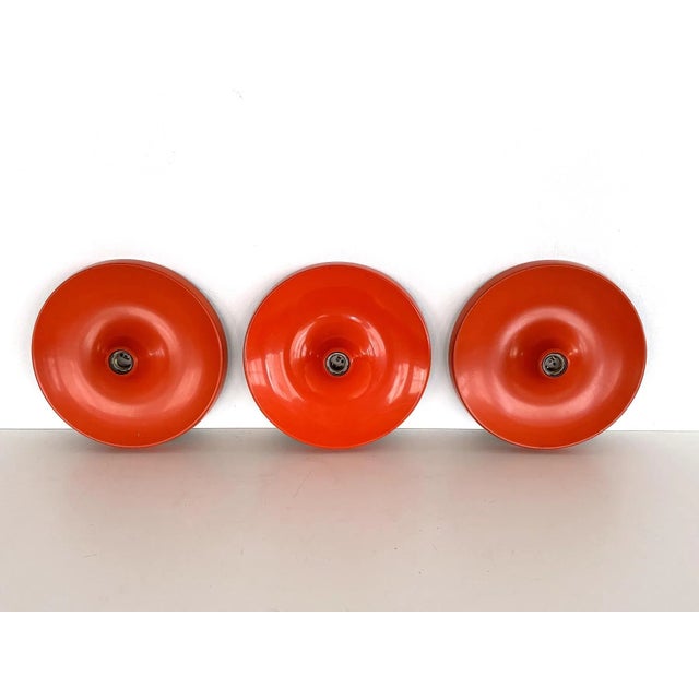 Disc Wall Sconces in the style of Charlotte Perriand, Germany, 1980s, Set of 3 For Sale - Image 6 of 12