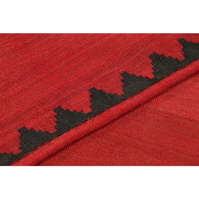 Rug & Kilim Vintage Kilim With Red Open Field and Geometric Border, From Rug & Kilim For Sale - Image 4 of 7
