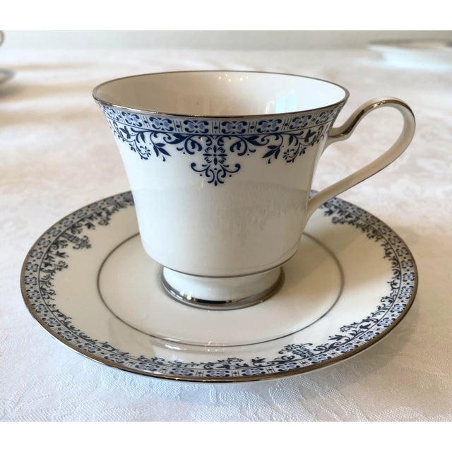 Ceramic Noritake Charleston China 12 Place Settings & Serving Pieces- 66 Pieces Mint Condition For Sale - Image 7 of 12