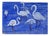 Jean Mary Ogilvie, Art Deco Stork Pattern Design in Blue, 1930s, Gouache For Sale