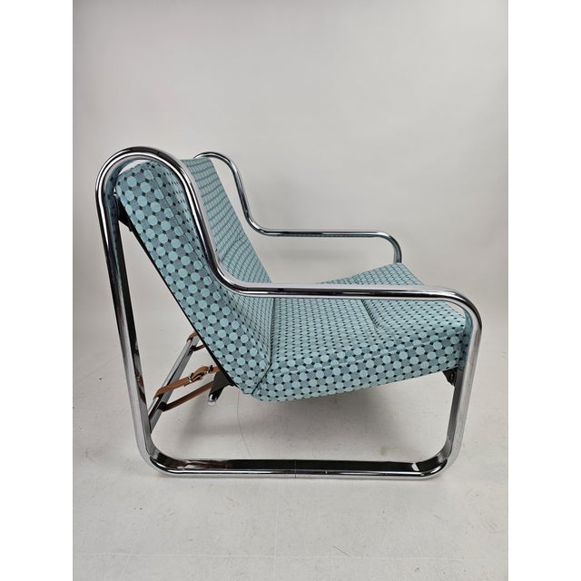 Vintage Italian Chairs in Chrome Frame, 1970s, Set of 2 For Sale - Image 10 of 18