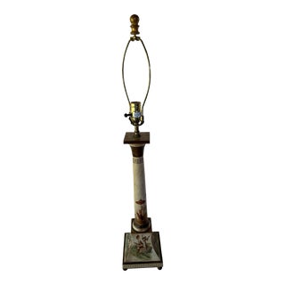 1960s Vaughan Designs Chinese Chippendale Chinoiserie Tole Lamp For Sale