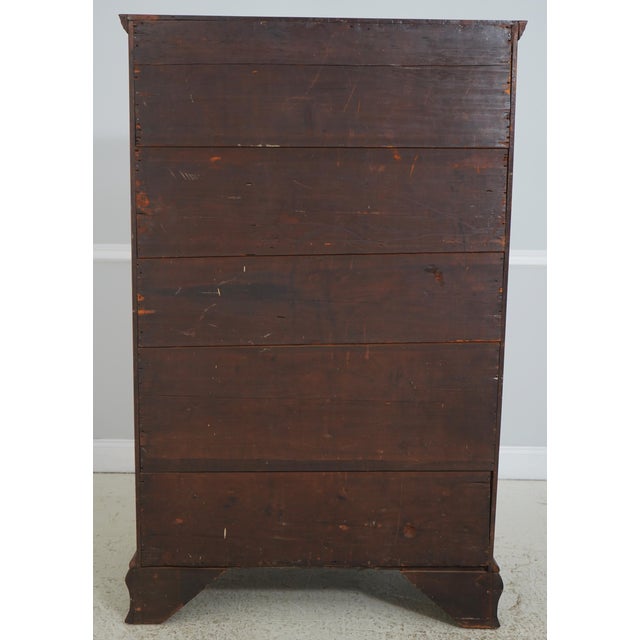 19th C. American Made Cherry Wood Chest of Drawers For Sale - Image 13 of 16