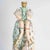 Early 20th-century table lamp, napoleon iii style, made of saxon porcelain. H: 67 cm, w: 32 cm, d: 32 cm up to 250v...