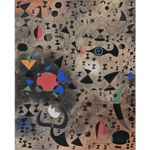 1950s After Joan Miro, Women by the Lake, Its Surface Iridescent with the Passing of a Swan, 1959, Stencil Print For Sale - Image 5 of 5