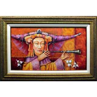 Nick Japaridze Untitled#NJ041210-07 Original Oil on Canvas Hand Signed For Sale