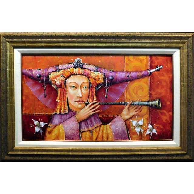 Nick Japaridze Untitled#NJ041210-07 Original Oil on Canvas Hand Signed For Sale