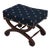 Vintage Federal Style Bench W. Brand New Upholstery For Sale