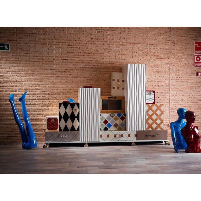 Tetris Composition Sideboard by Lola Glamour Dimensions: D 45 x W 250 x H 160 cm Materials: Wood.