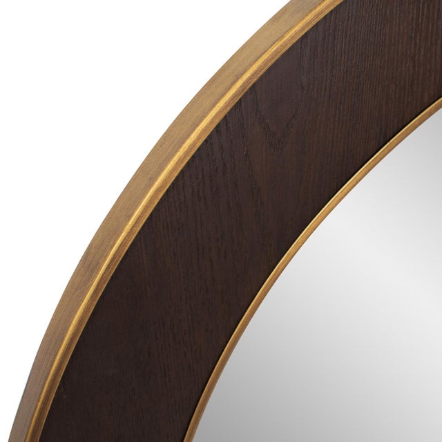 Modern Caldwin Round Mirror- Large For Sale - Image 3 of 9