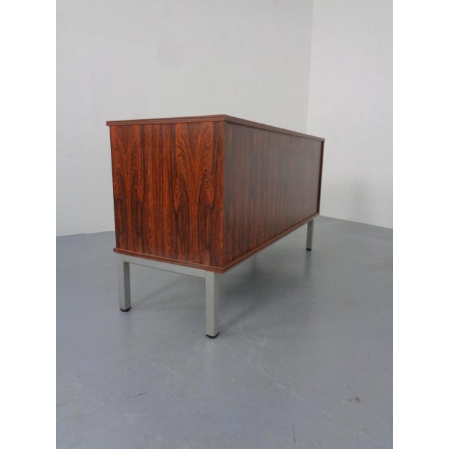 Brown Small Laminated Sideboard in Rosewood Finish from Waiko, Germany, 1970s For Sale - Image 8 of 17