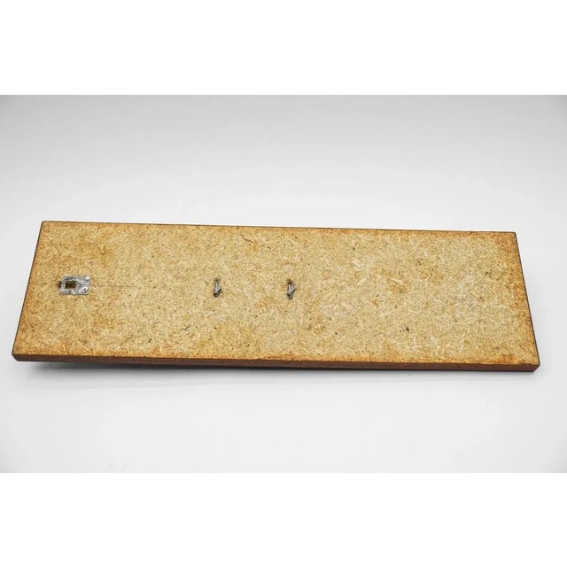 Scandinavian White and Molded Porcelain Madonna on Teak Panel, 1960s For Sale - Image 11 of 12