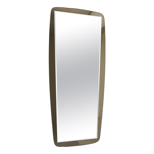 Large Mid-Century Modern Wall Mirror from Cristal Arte, 1970s For Sale