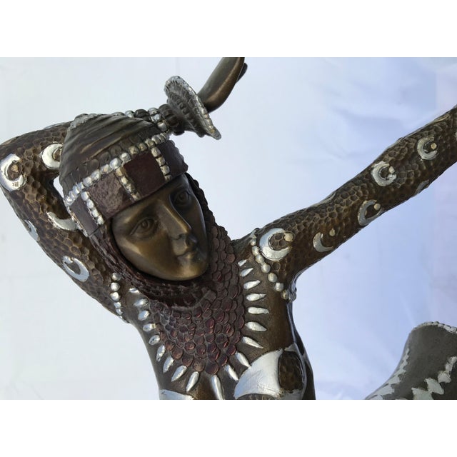 1990s Art Deco/Modern Dancer in Dance Pose Title; Karmorna after Chiparus For Sale In Los Angeles - Image 6 of 18