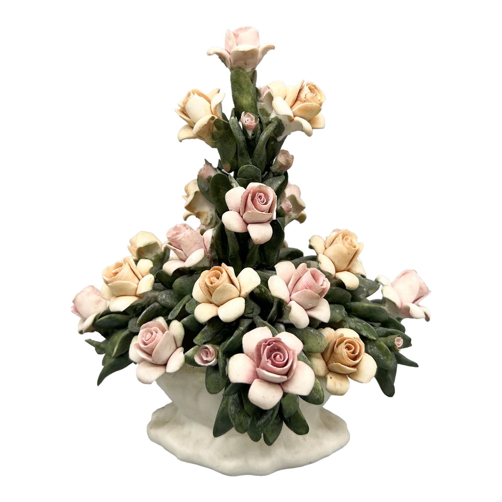 Vintage Capodimonte Floral Arrangement by Vincenzo Mollica – Hand ...