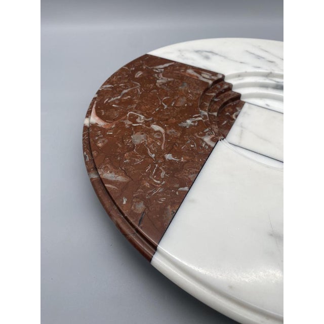 Carrara Marble Plate from Up & Up, Italy, 1970s For Sale - Image 9 of 14