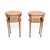 An exceptional pair of antique Edwardian solid walnut side tables. They were made in England, they date from around the...