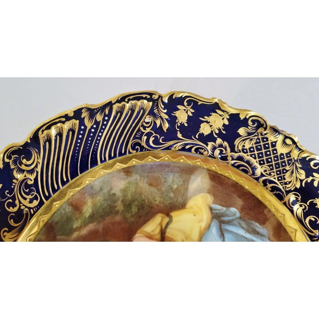 Austrian 19th C Allegorical Angel Amour Royal Vienna Porcelain Plate For Sale In New York - Image 6 of 12