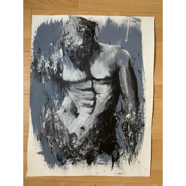 Lemmy Gonthier - Body 3 Acrylic Numbered and signed lower right of the work Dimensions: 77 x 68 The human body is at the...