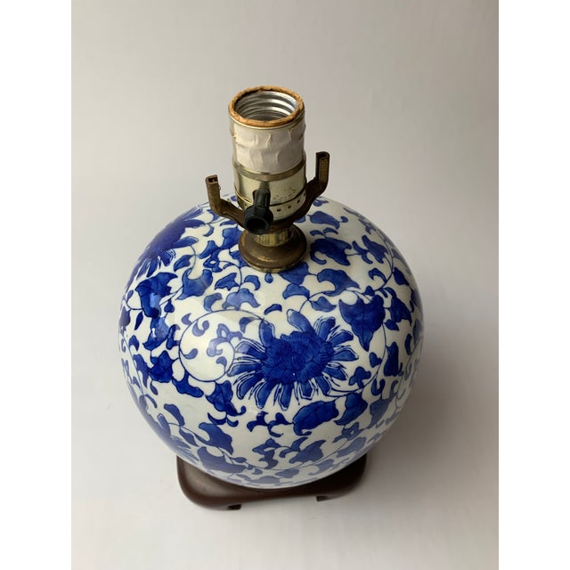 Vintage Blue and White Asian Chinoiserie Ginger Jar Table Lamp Chairish