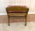 1950s-60s hollywood regency giltwood low vanity stool w/ mauve-pink velvet tufted seat upholstery. Some minor wear to gilt...